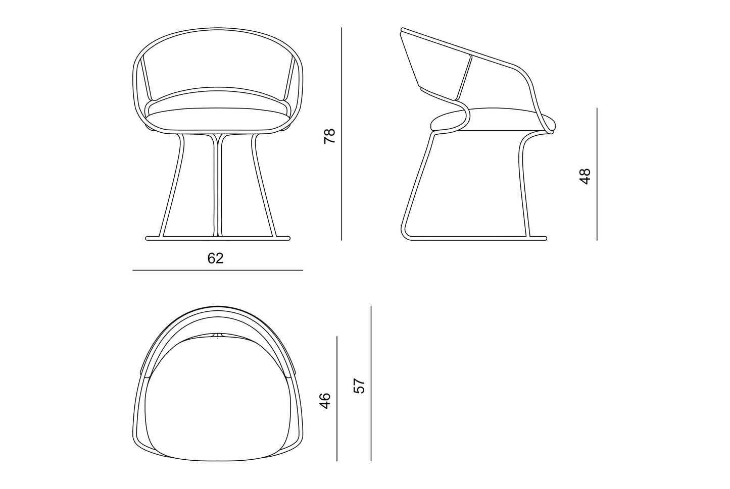 Visionnaire Eleanor Dining Chair