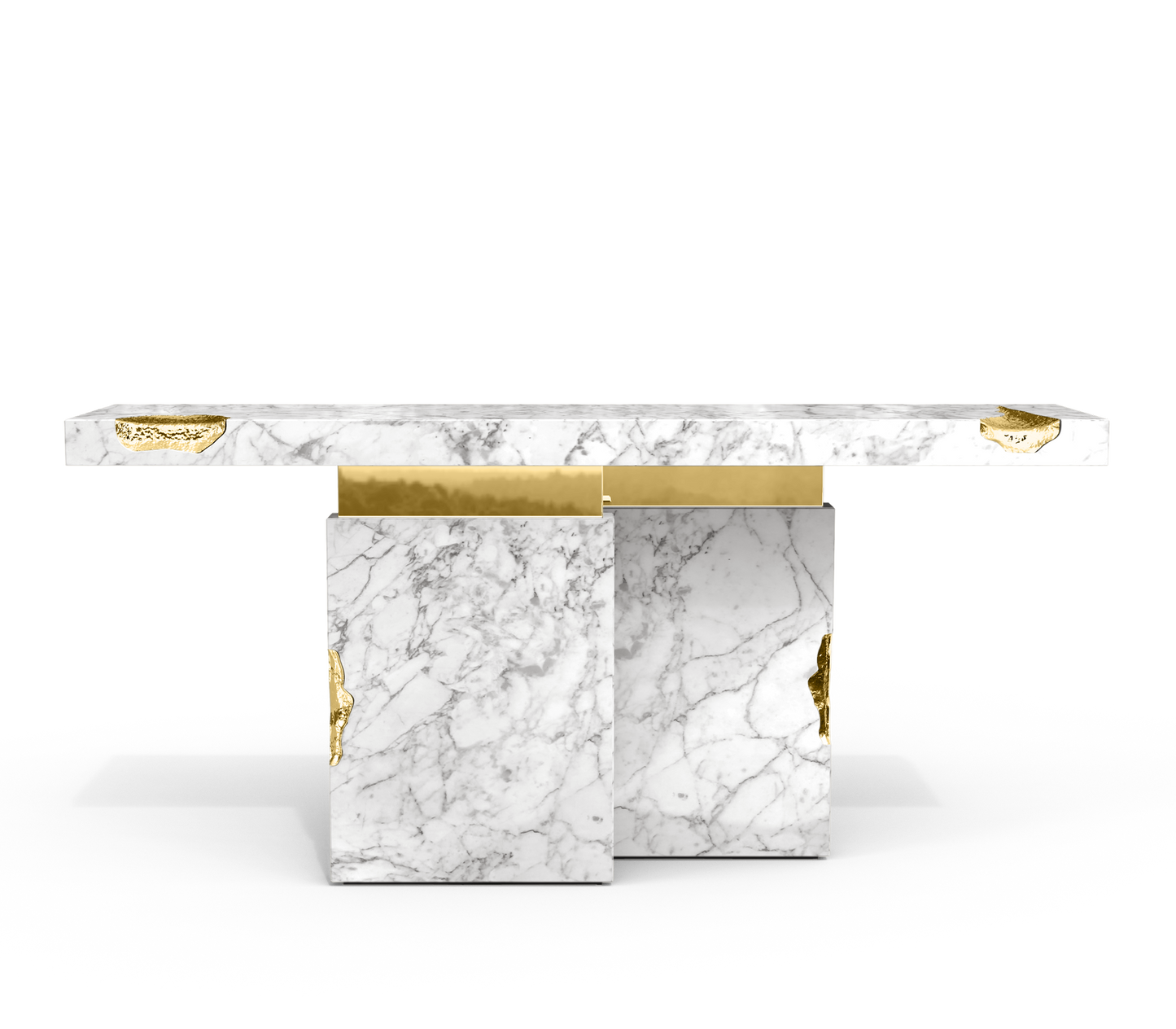 Boca Do Lobo Empire Carrara Console Table