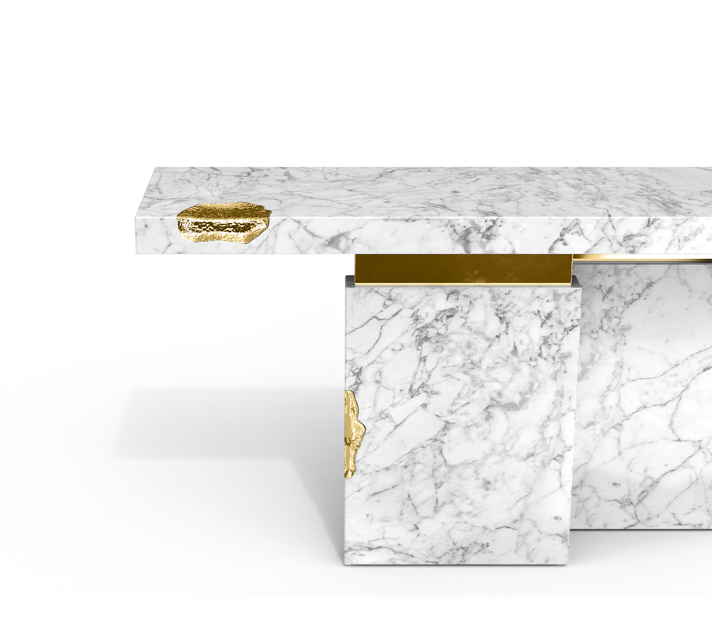 Boca Do Lobo Empire Carrara Console Table