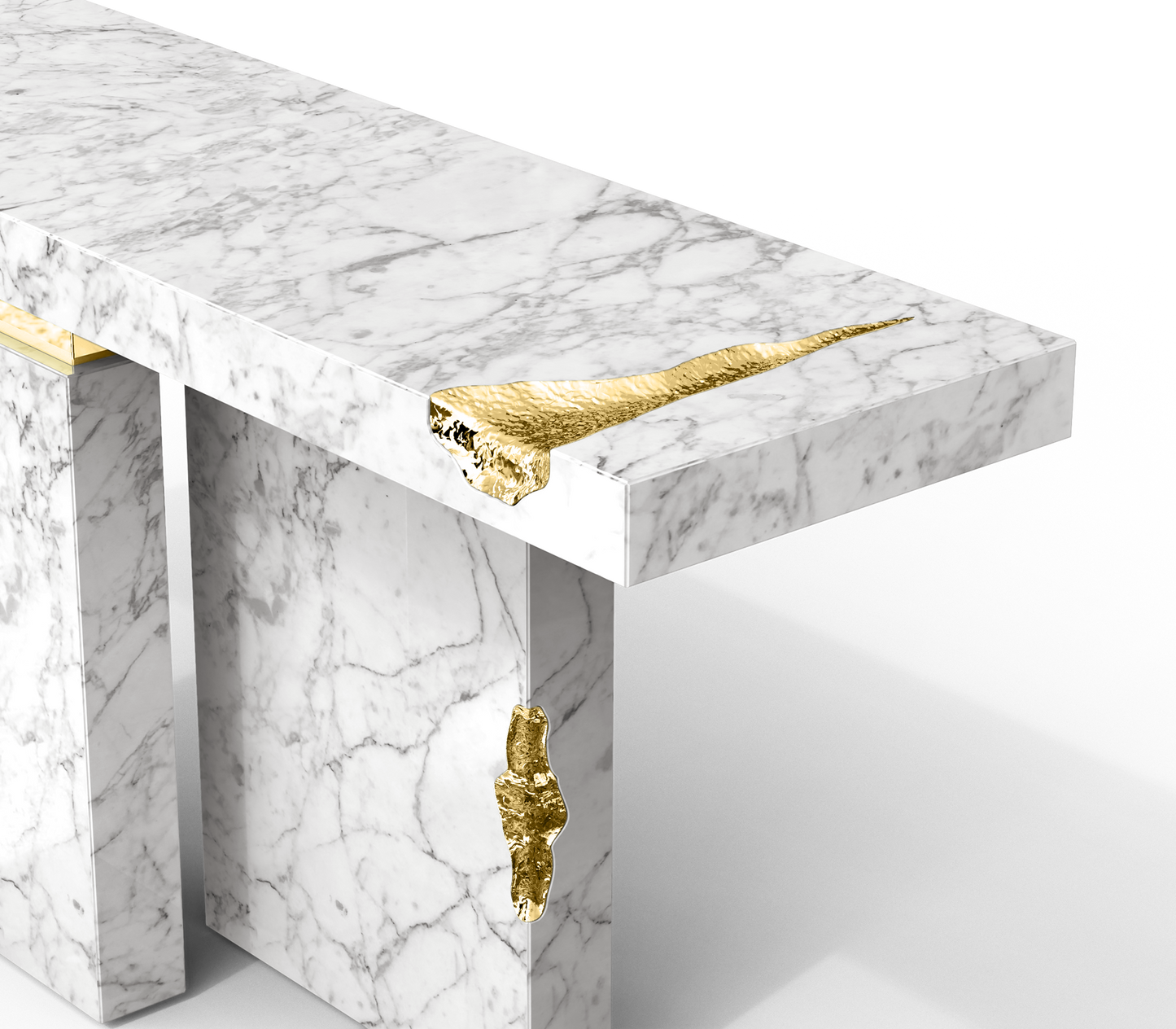 Boca Do Lobo Empire Carrara Console Table