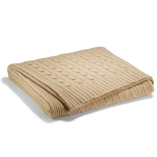 Cable Cashmere Throw