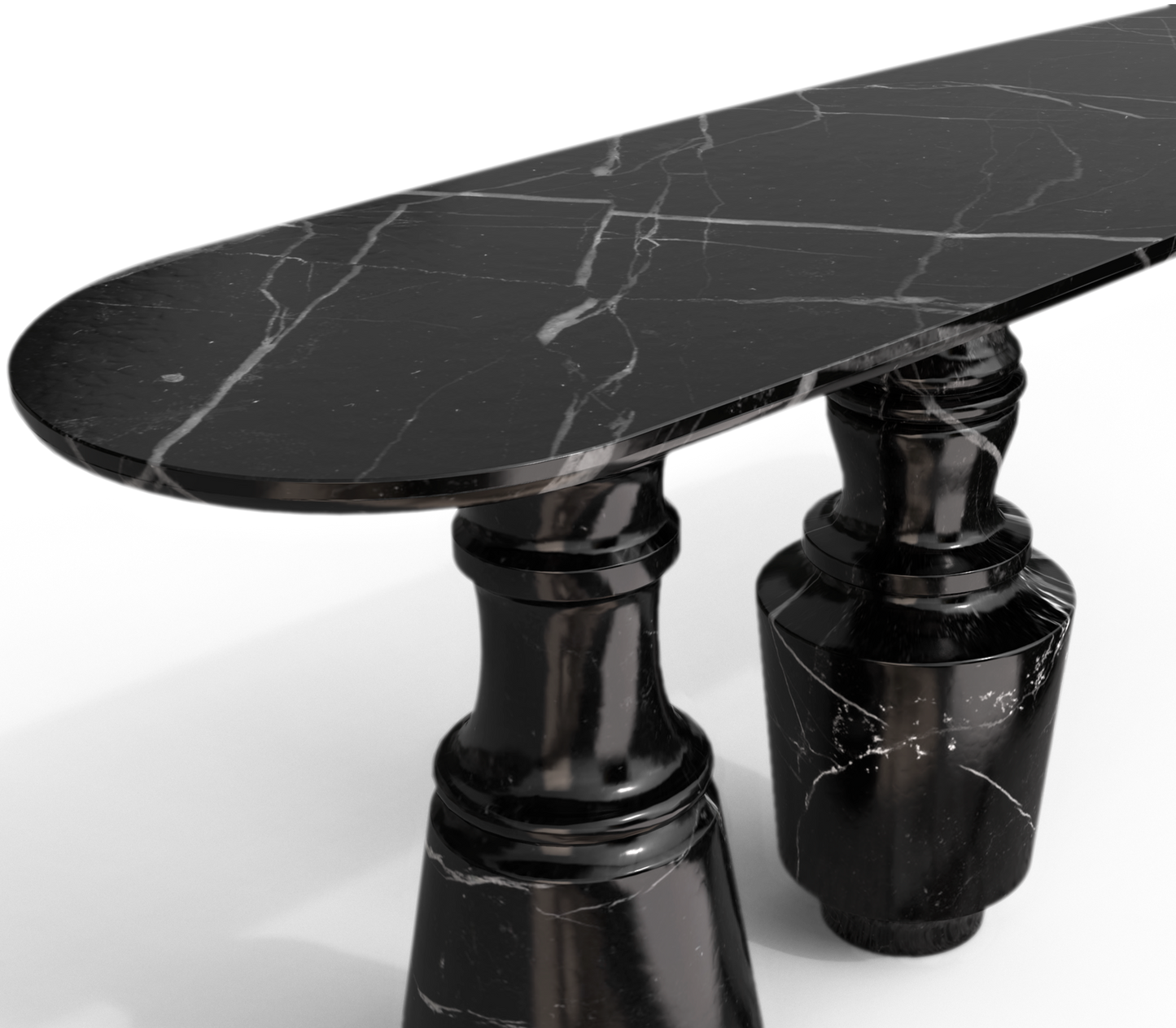 Boca Do Lobo Pietra Nero Marquina Console Table