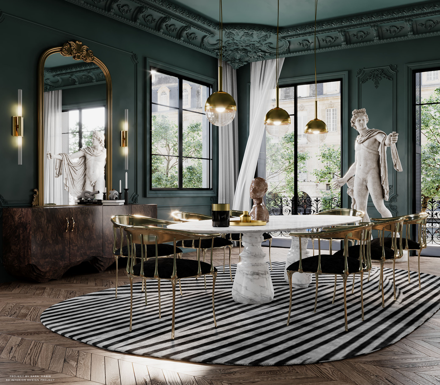 Boca Do Lobo Pietra Oval Xl Dinning Table