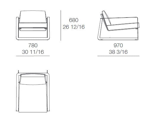 Poliform Gaston Leisure Chair