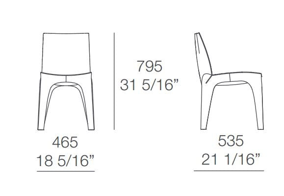 Poliform Bb Dinning Chair