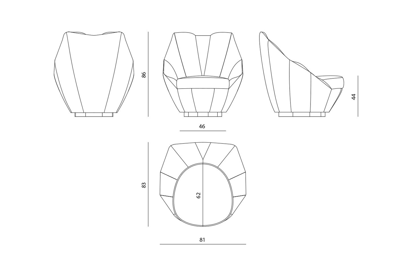 Visionnaire Sontag Armchairs