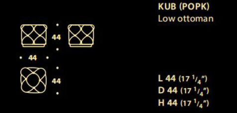 Fendi Kubus Capitonne Stool
