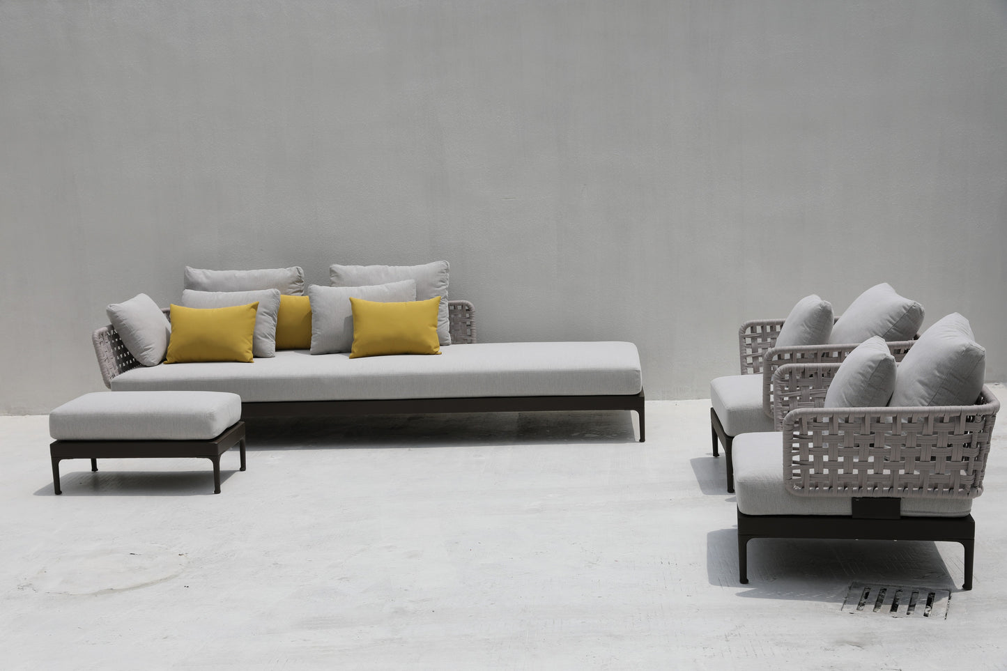 Aluminum sofa