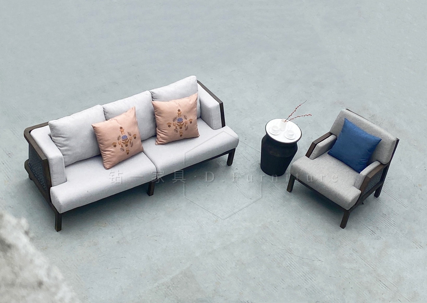 Aluminum sofa