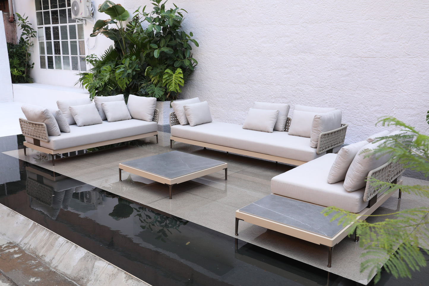 Aluminum sofa