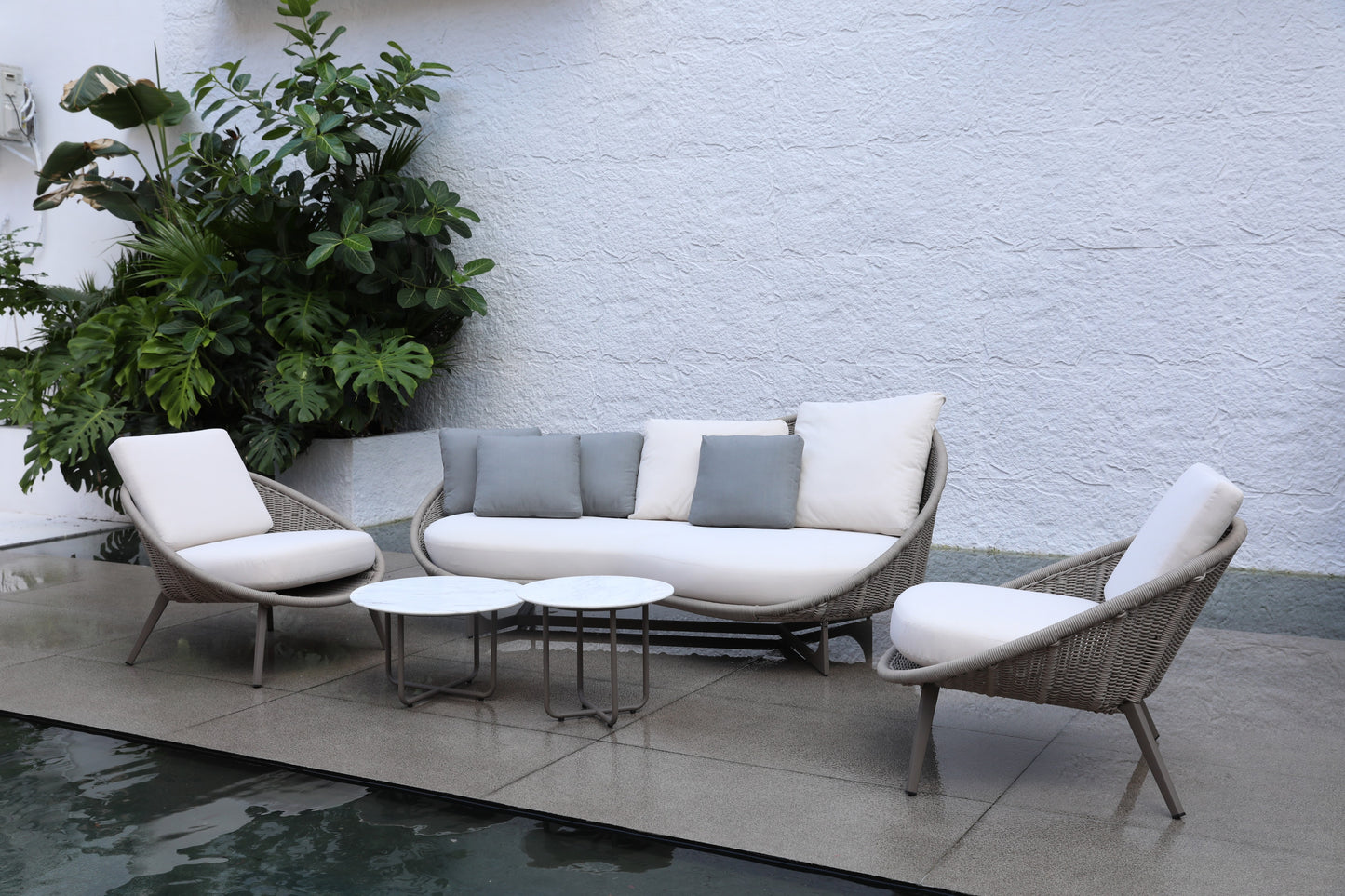Aluminum sofa