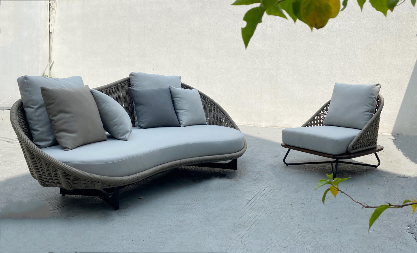 Aluminum sofa