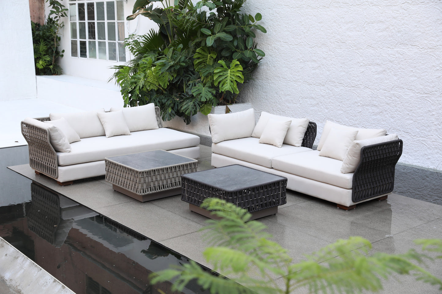 Aluminum sofa
