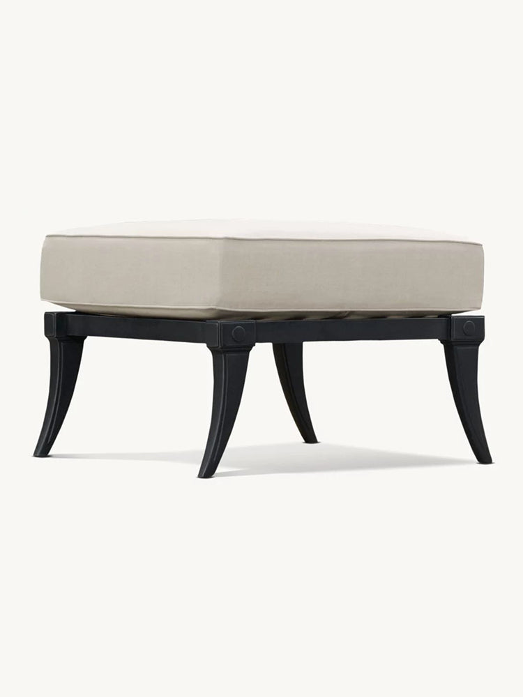 RH Klismos Cast Aluminum Ottoman