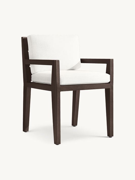 RH Maya Aluminum Dining Armchair