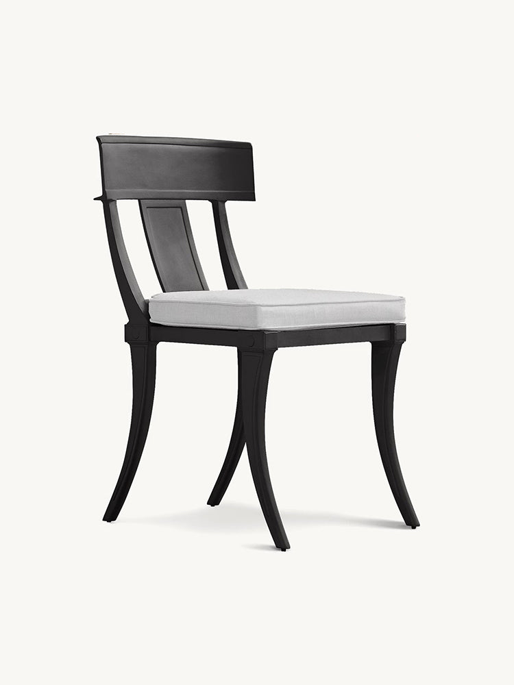 RH Klismos Cast Aluminum Dining Side Chair