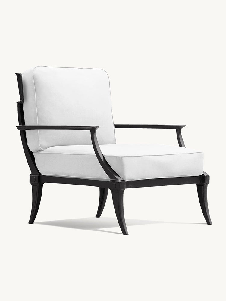 RH Klismos Cast Aluminum Lounge Chair