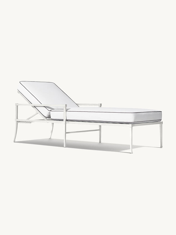 RH Trousdale Cast Chaise Longues