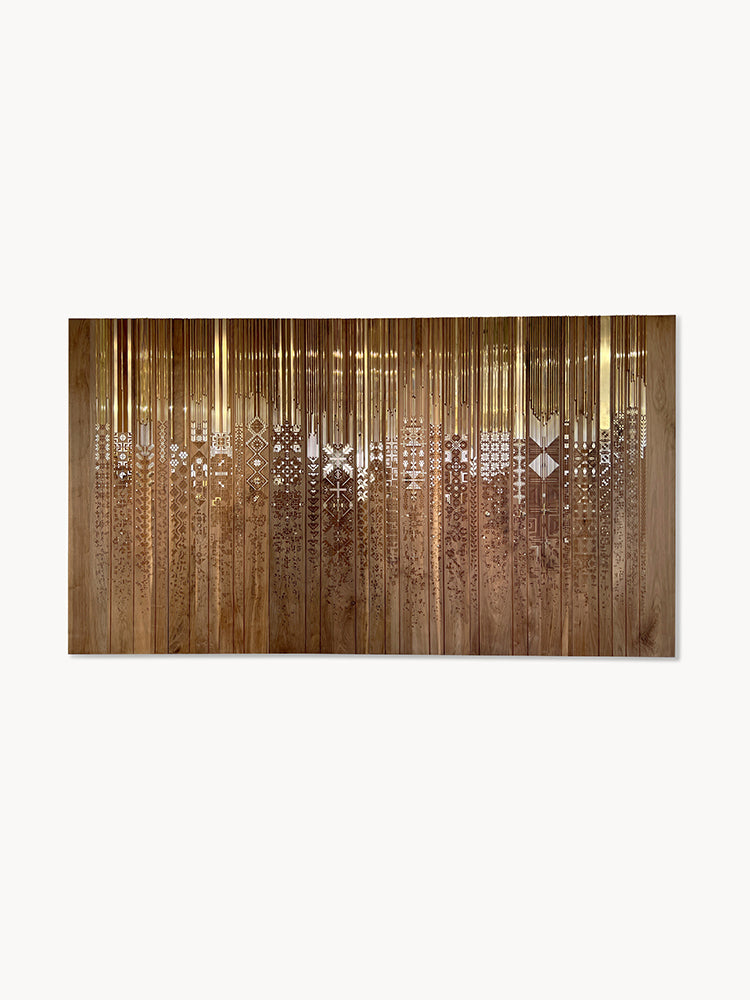 Visionnaire Shawl Alnada Walnut Wall Art