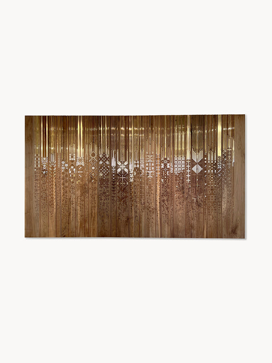 Visionnaire Shawl Alnada Walnut Wall Art
