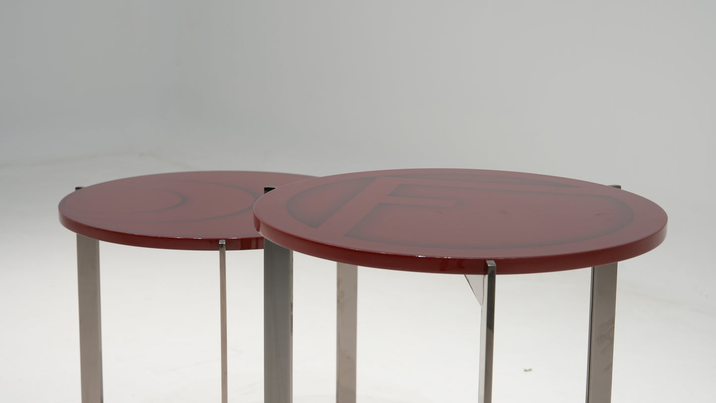 Fendi Ripple Pequin Side Table