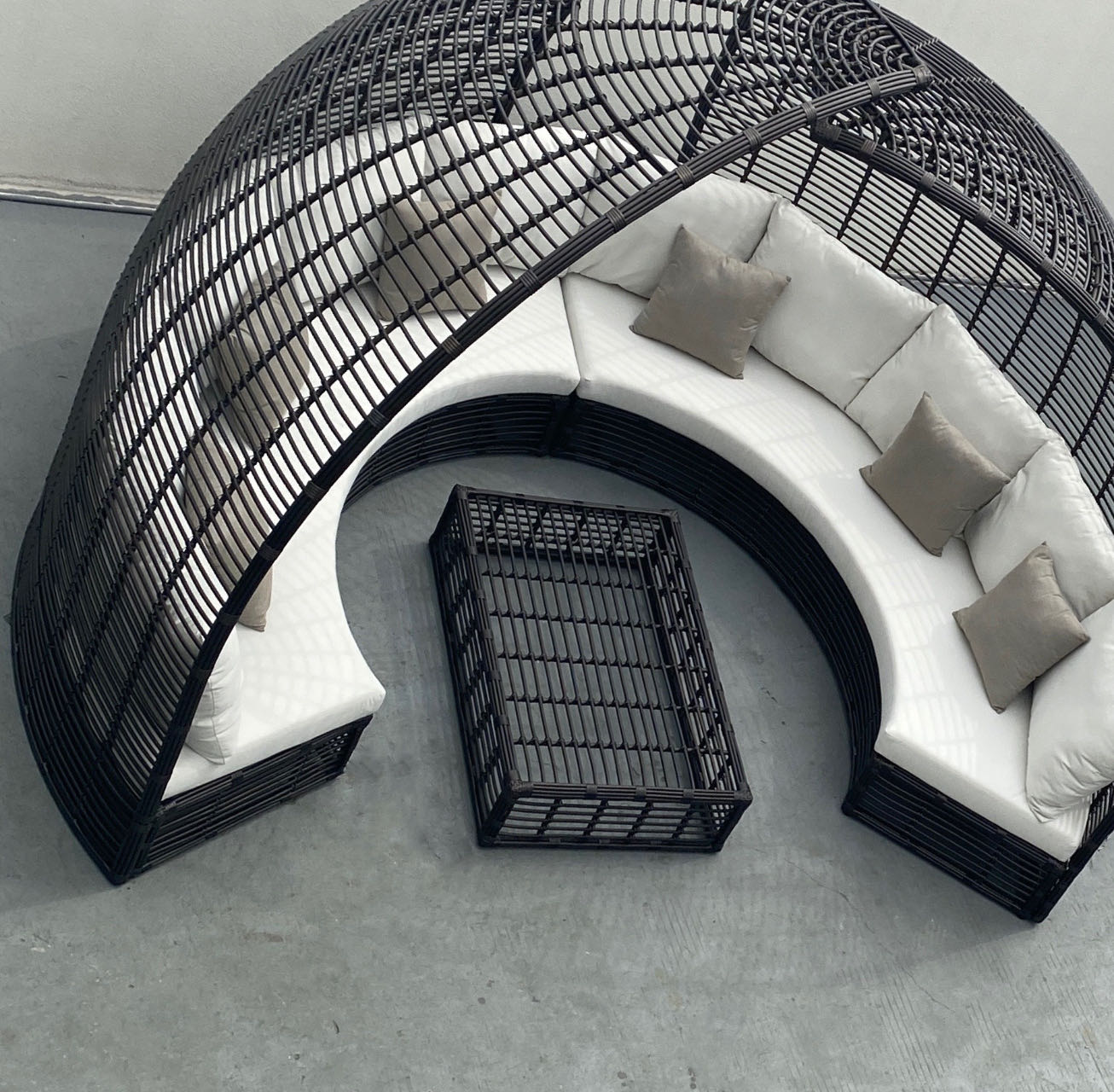 Aluminum sofa