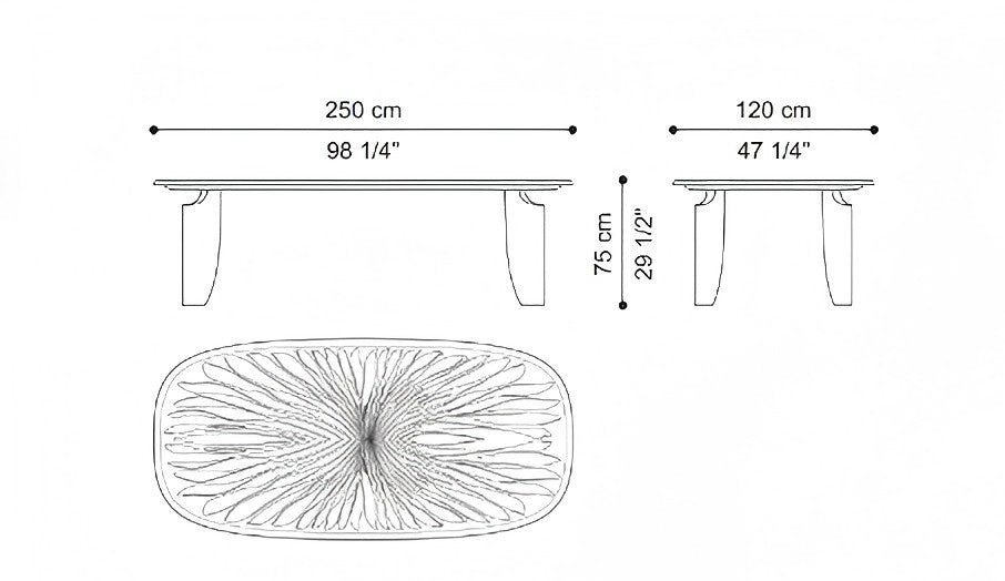 Roberto Cavalli Ray Of Gold Dining Table