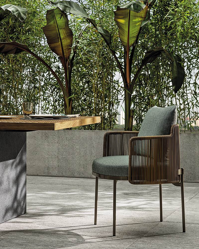 Minotti Tape Outdoor Dining Chair