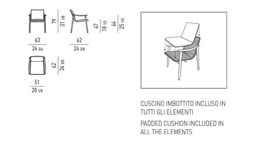 Minotti Fynn Outdoor Dining Chair