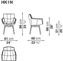 B&B italia Husk Outdoor Dining Chair