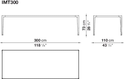 B&B Mirto Indoor Dinning Table