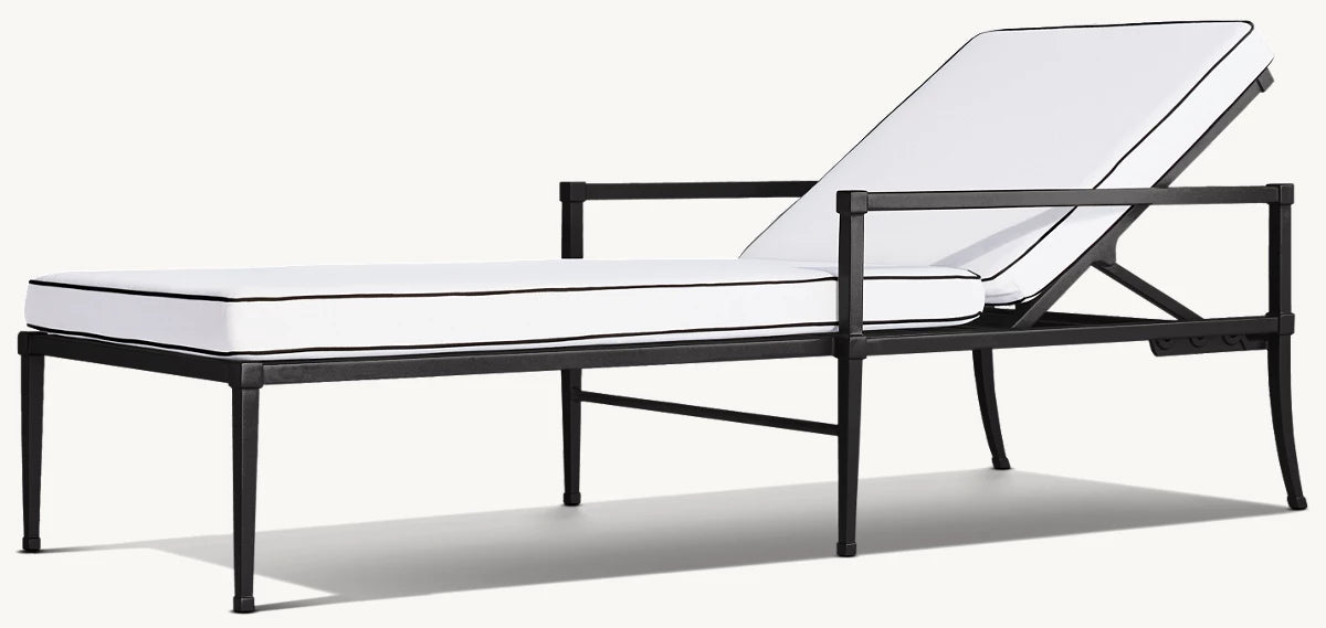 RH Trousdale Cast Chaise Longues