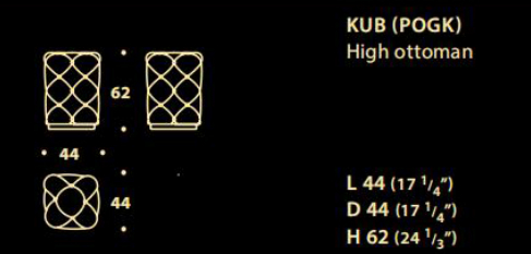 Fendi Kubus Capitonne Stool