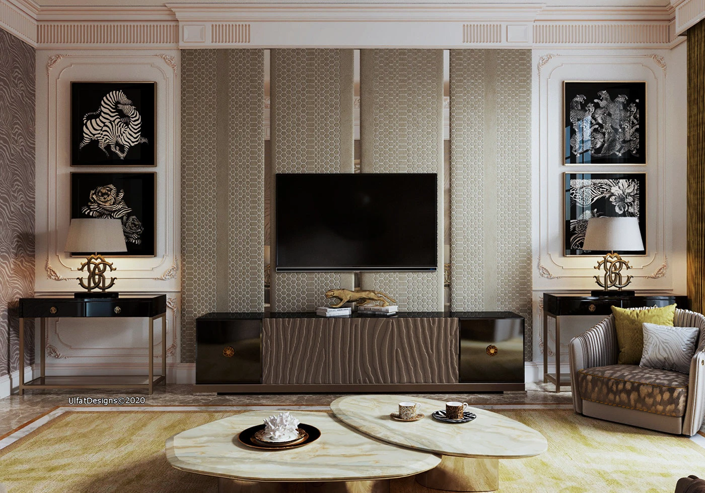 Roberto Cavalli Sahara Tv Cabinet