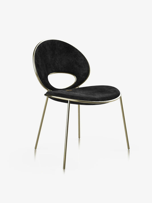 Alma De Luce  Black Pearl Dining Chair