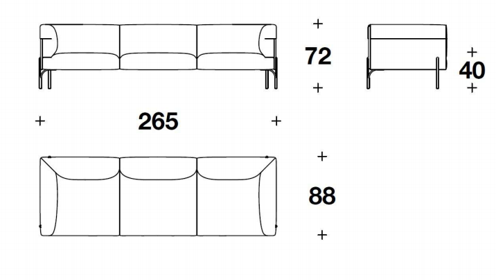 Fendi Palmer Sofa
