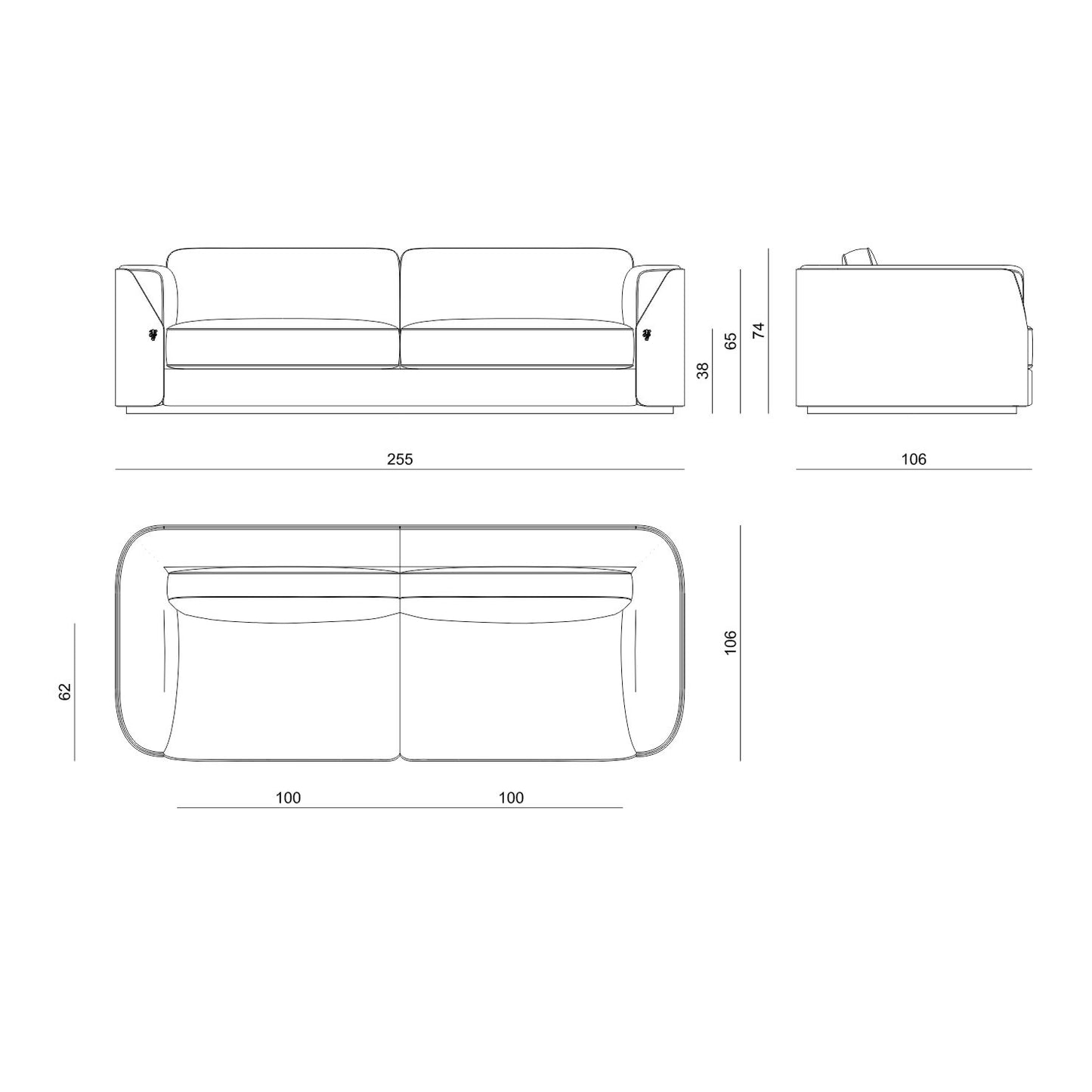Visionnaire Fitzgerald Sofa