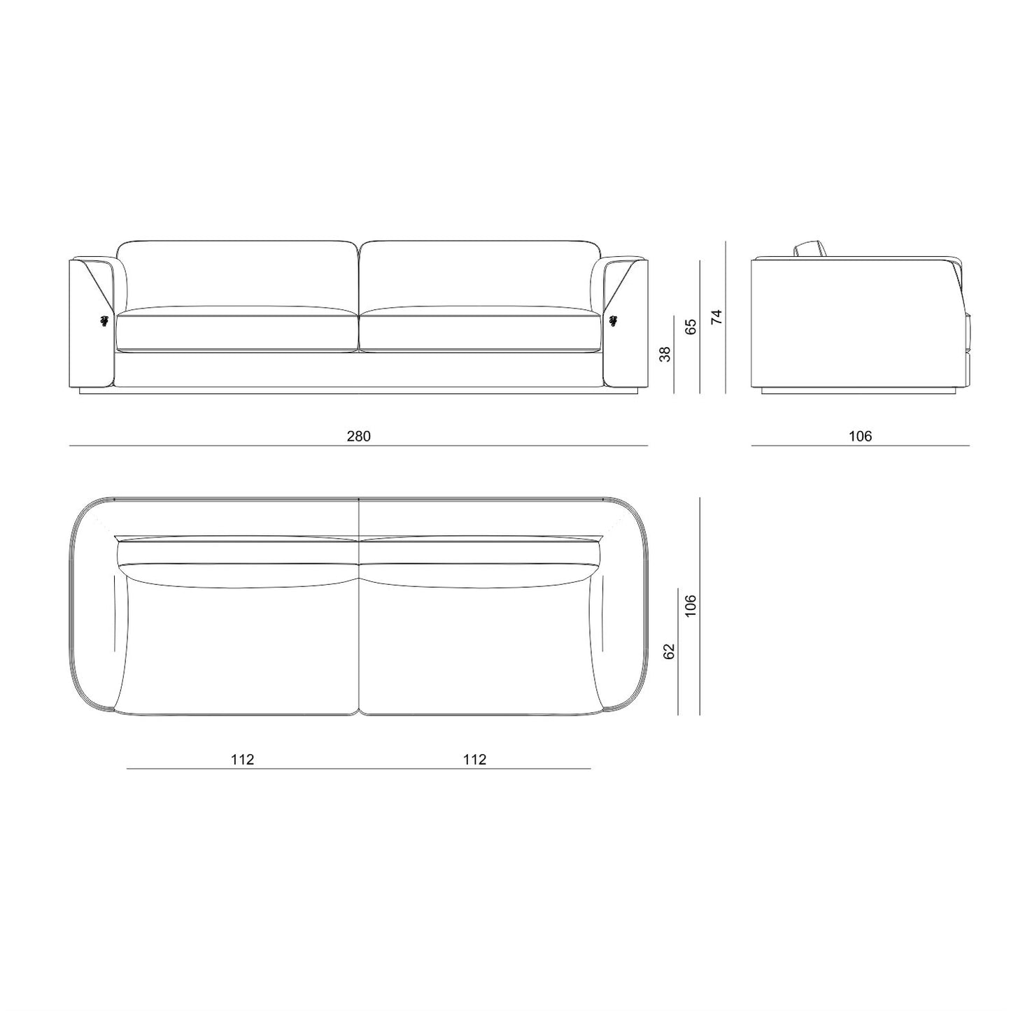 Visionnaire Fitzgerald Sofa