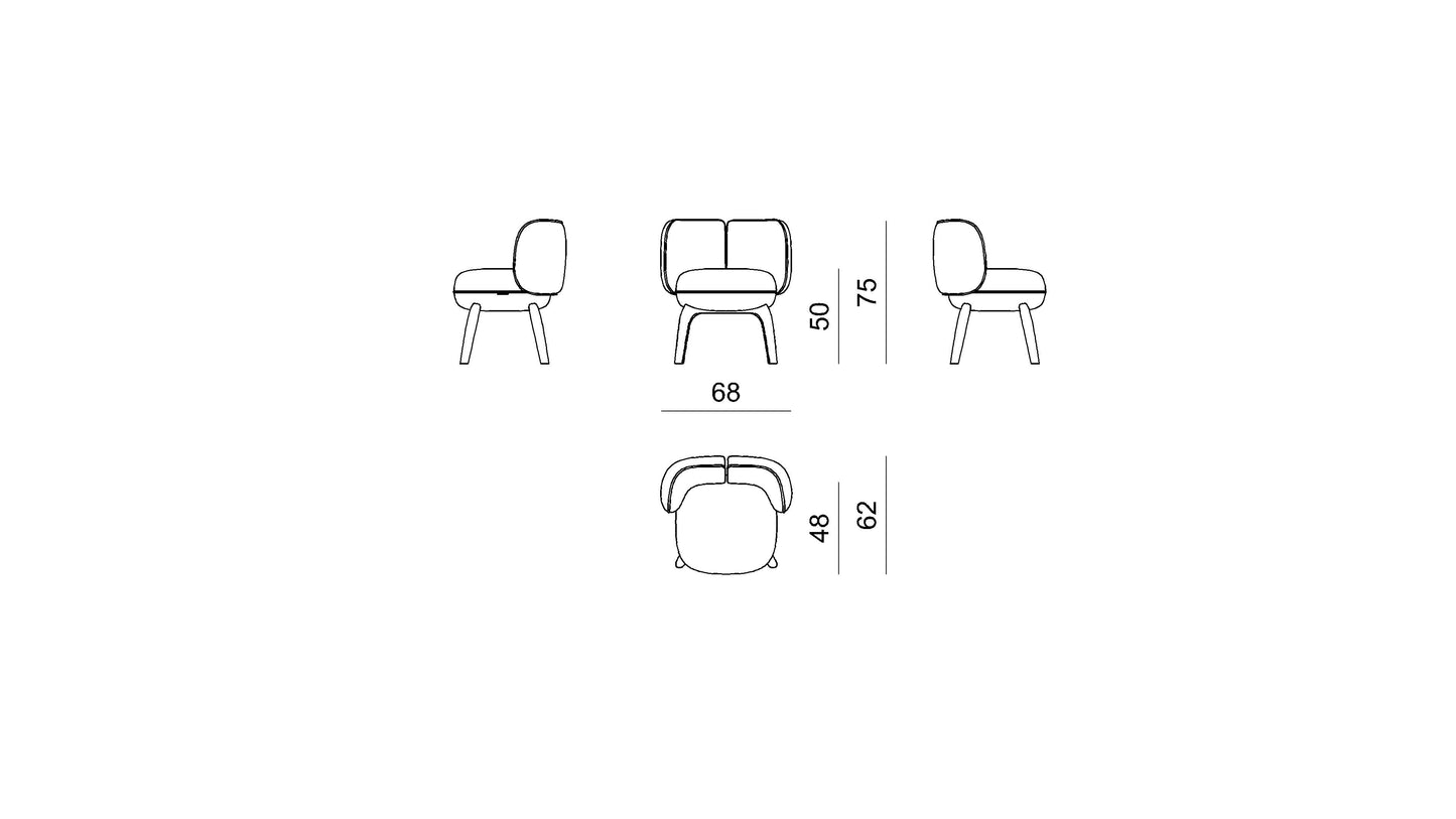 Visionnaire Fantino Dining Chair