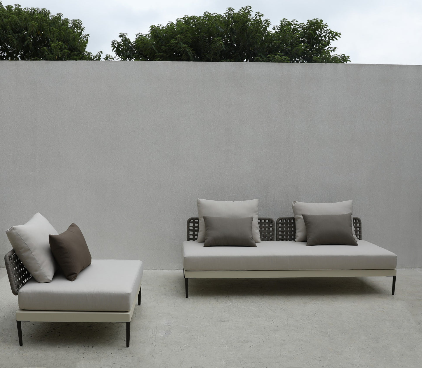 Aluminum sofa