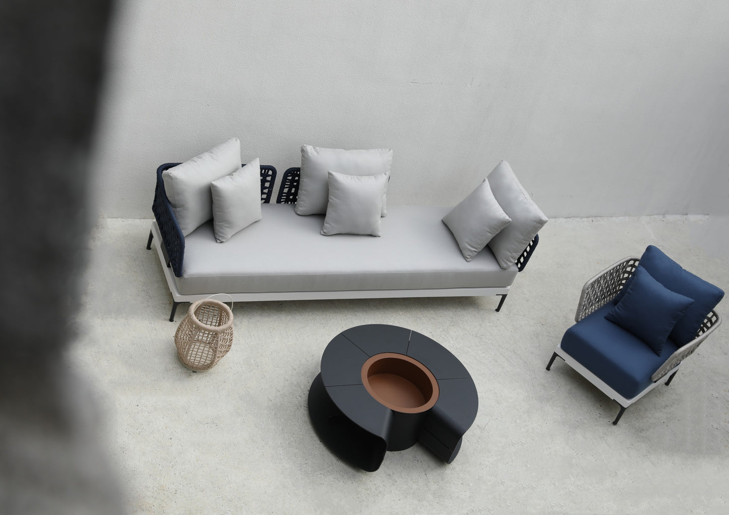Aluminum sofa
