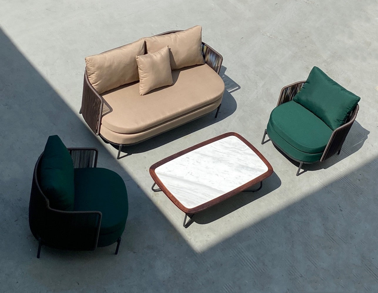 Aluminum sofa
