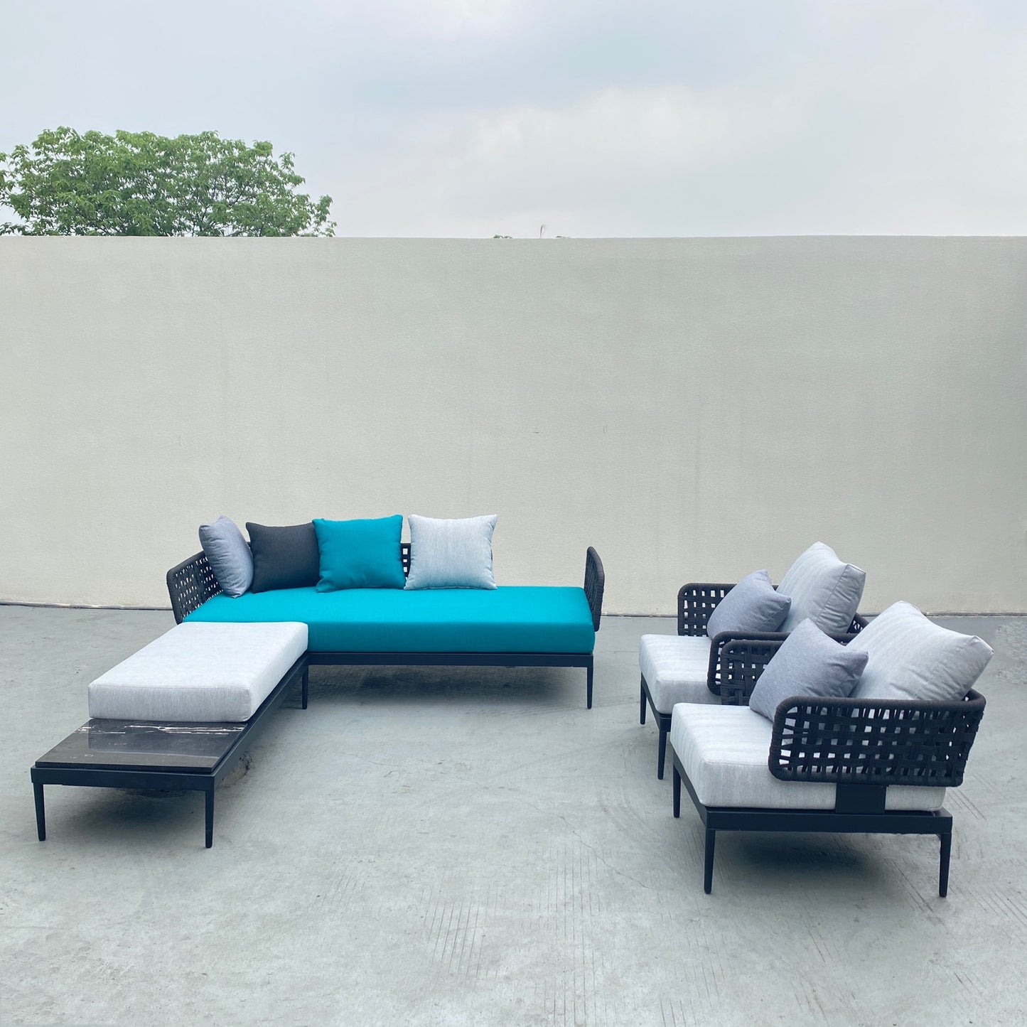 Aluminum sofa