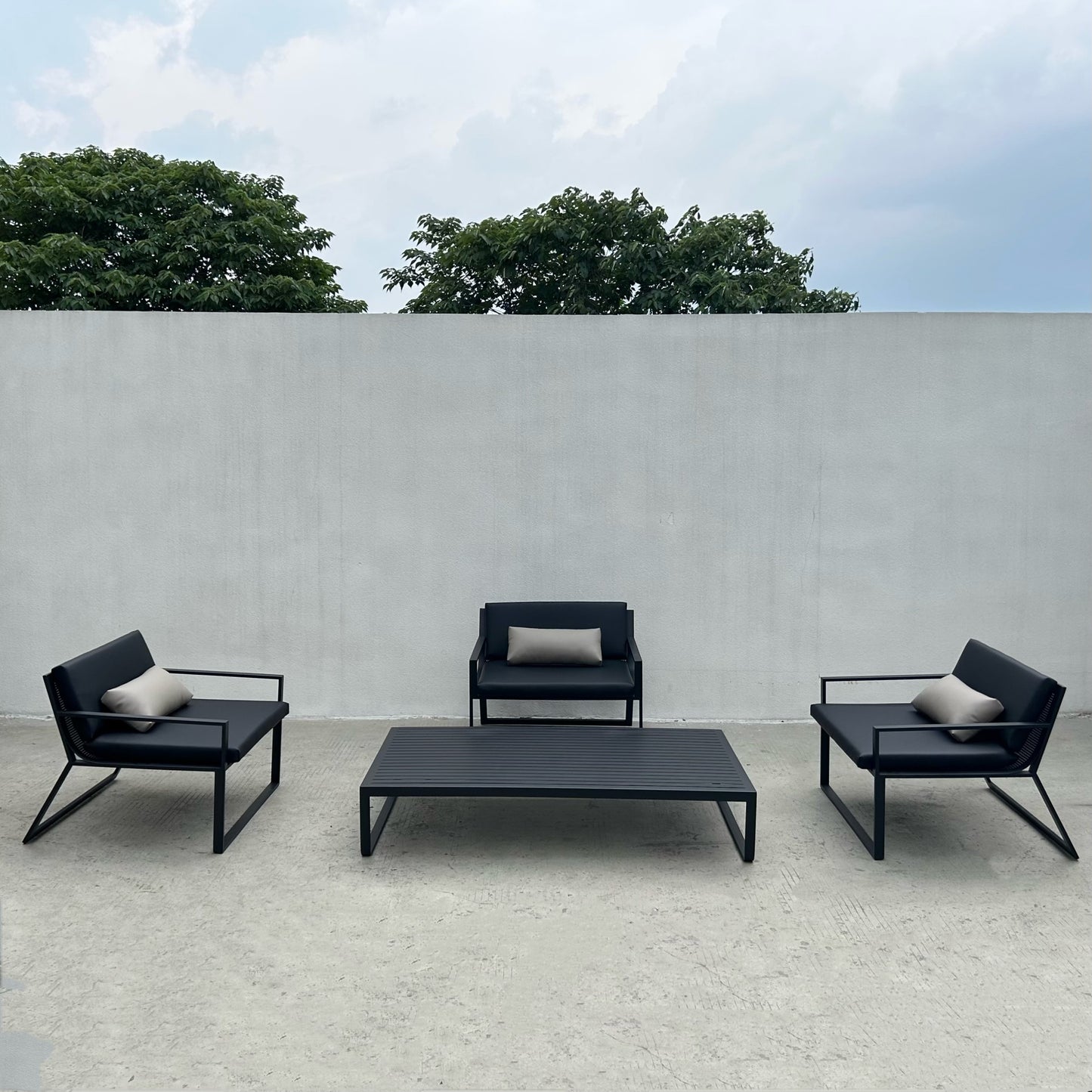 Aluminum sofa