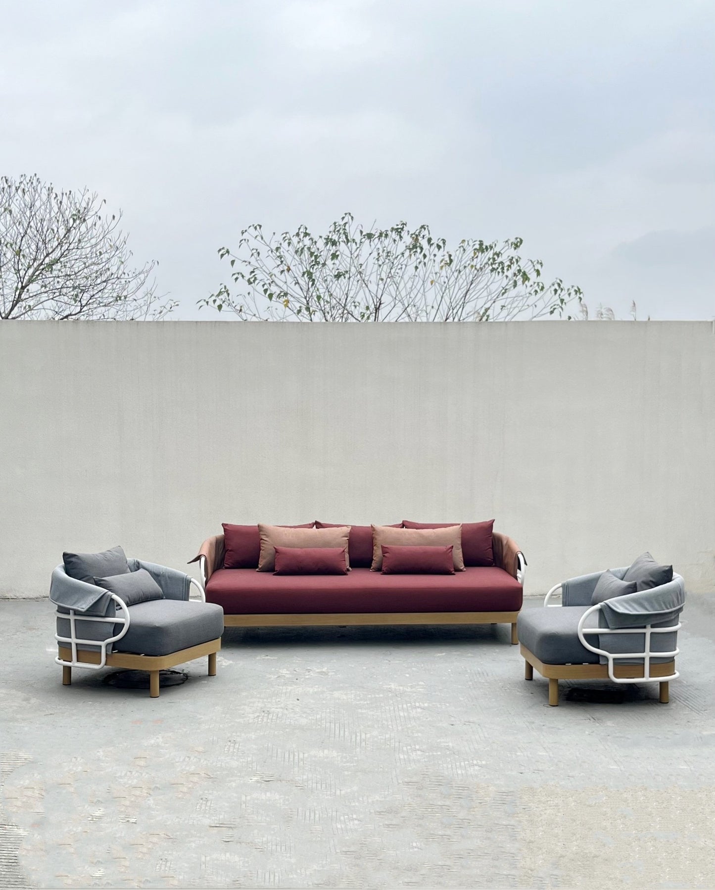 Aluminum sofa