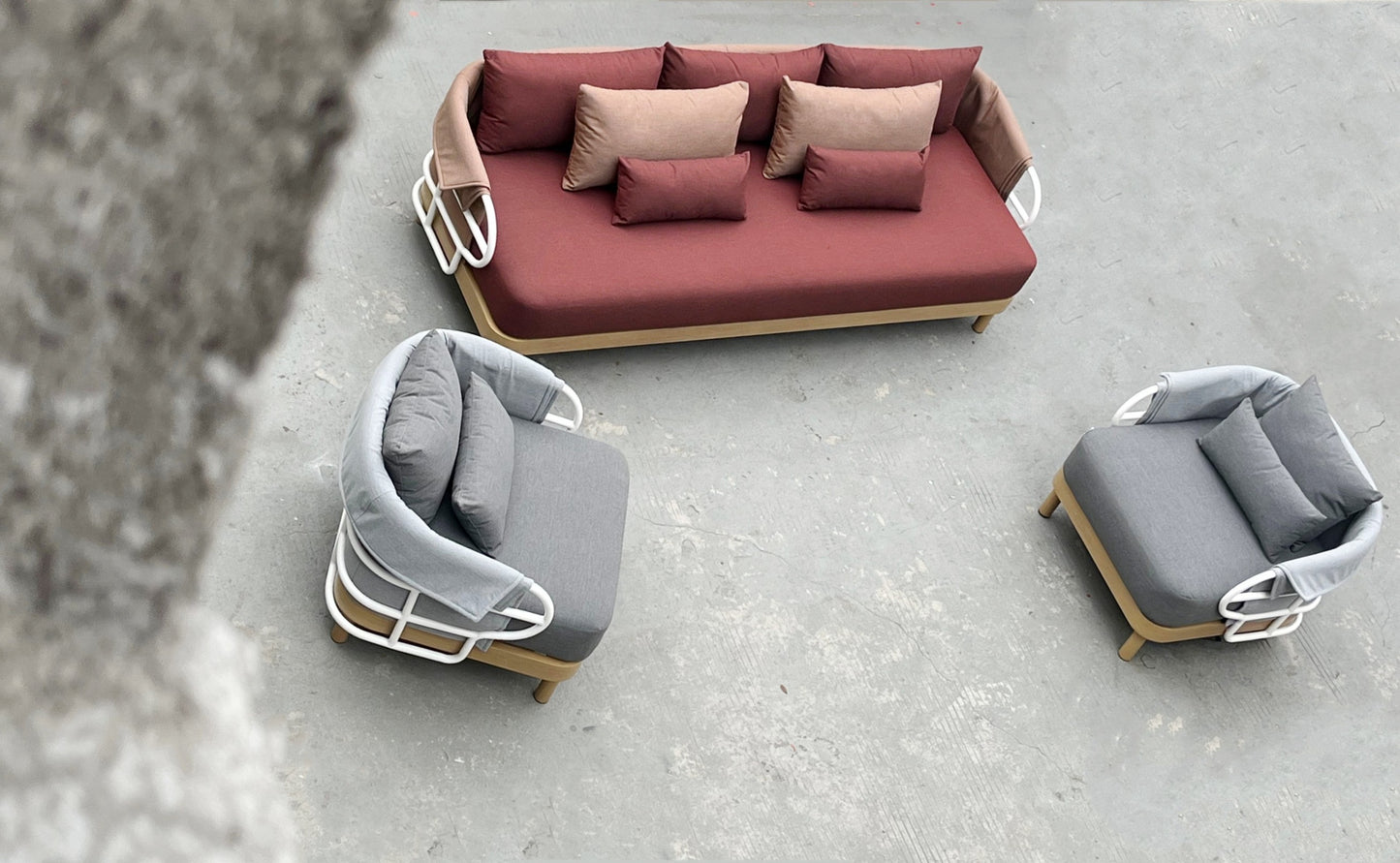 Aluminum sofa