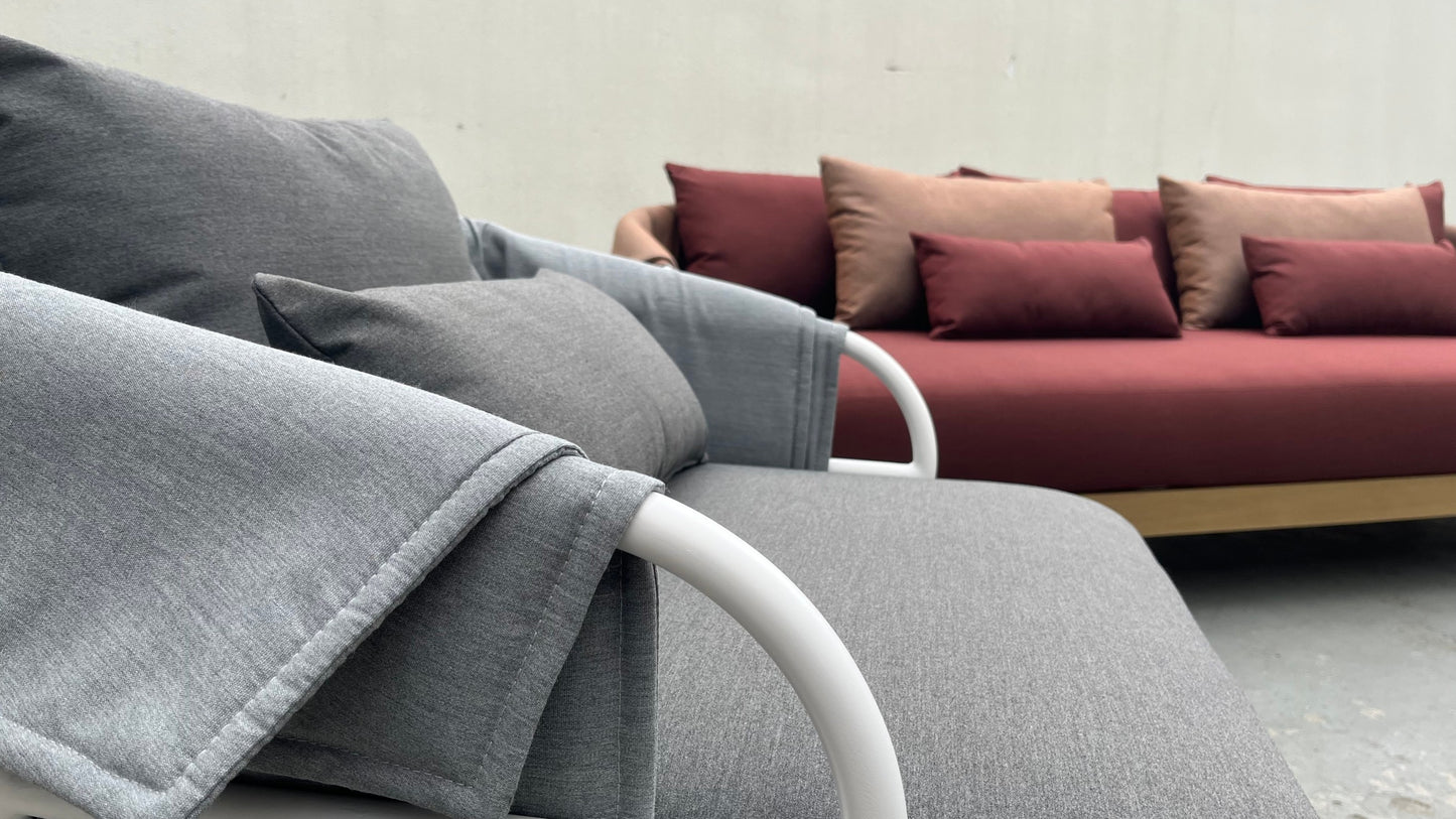 Aluminum sofa