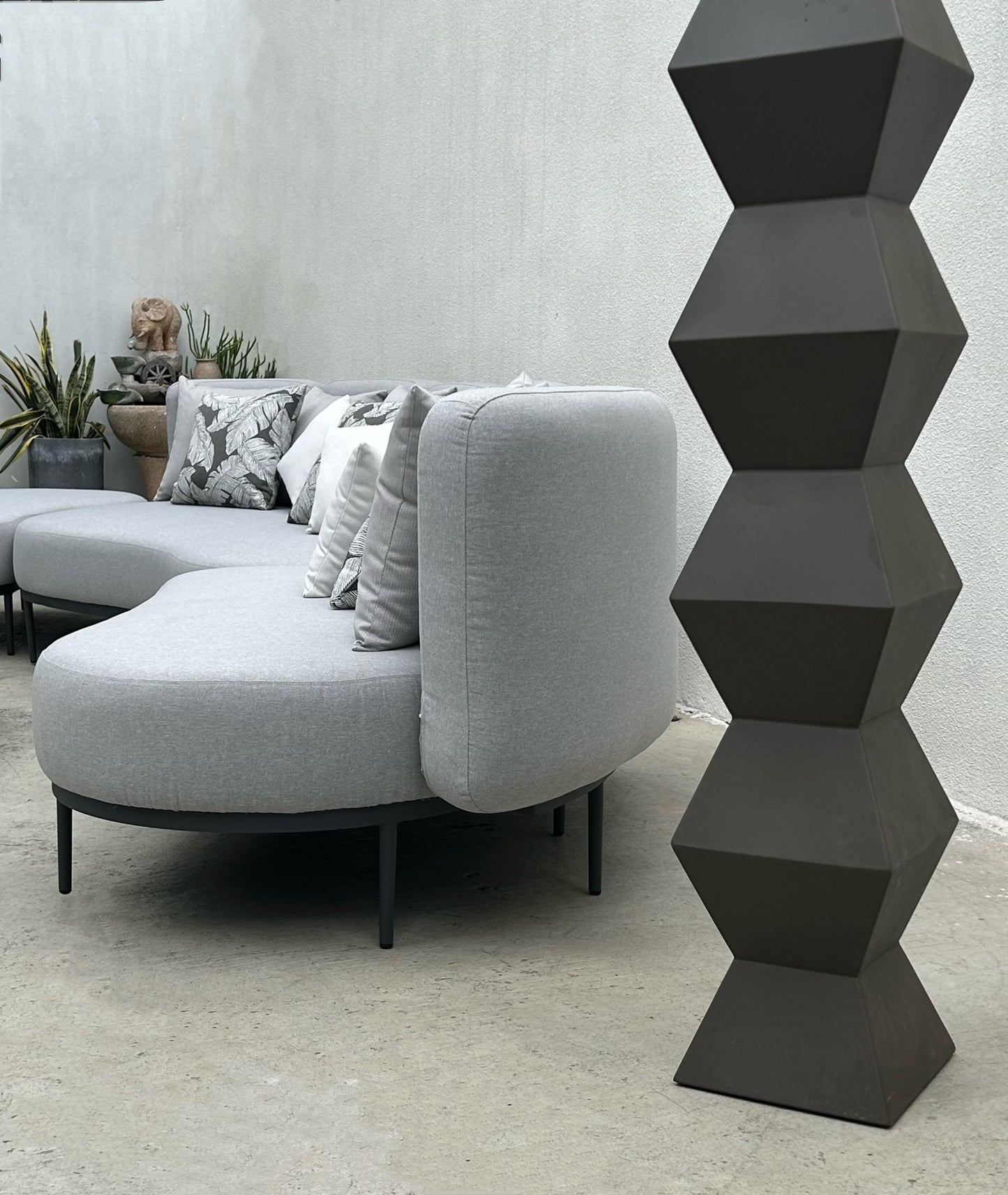 Aluminum sofa
