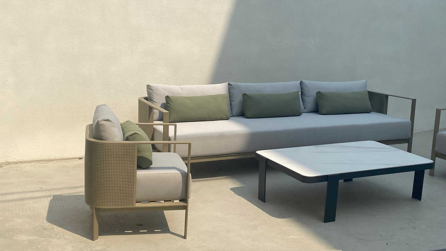 Aluminum sofa