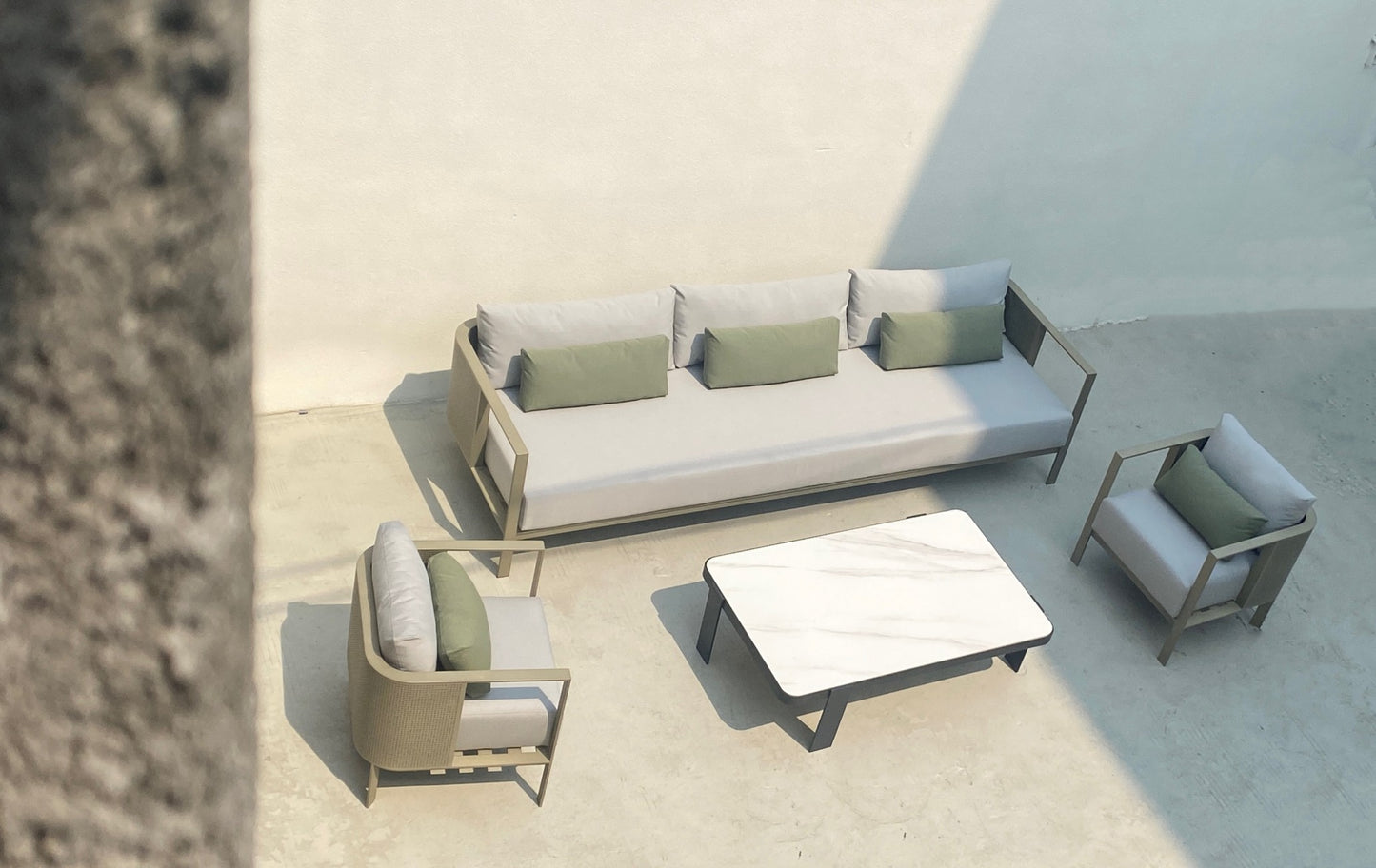 Aluminum sofa